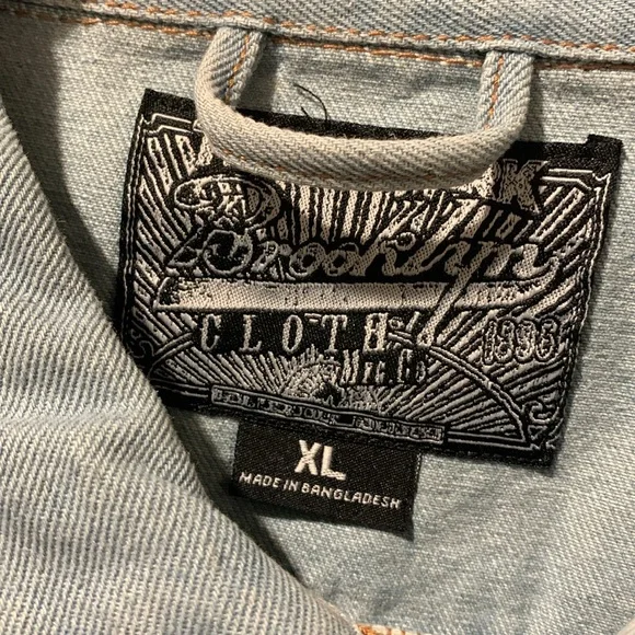 Brooklyn Cloth Mfg Co XL  NWT Drip Denim Jacket - Picture 2 of 10